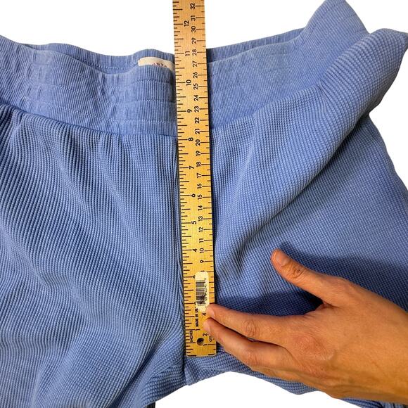 Sunnyside by Sundry Light Blue Waffle Knit Wide Leg Lounge Pants Women’s Sz S - Picture 3 of 8